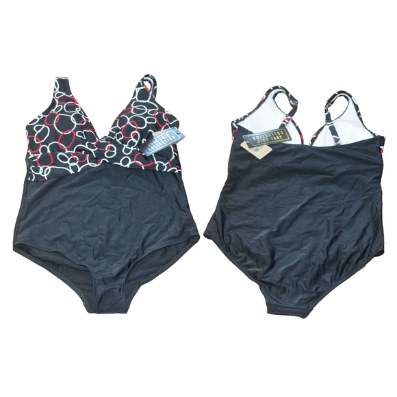 NWT Anne Cole Collection Geo Print Swimsuit - Picture 2 of 7